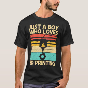 Camiseta Impressão de 3d legal para Boys Impressão 3d para