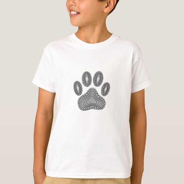 Camiseta Impressão de abstrato Tinta (Frente)