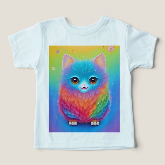Camiseta Impressão de animais corcunda colorida (Design frontal)