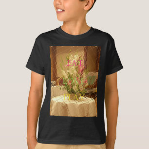 Camiseta Impressão de Arte de Blooms Refletidos