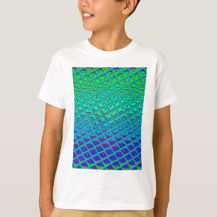 Camiseta Impressão de Arte de Motif Azul Italiano