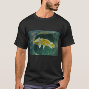 Camiseta Impressão de Arte de Peixe Colorida Vibrante