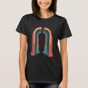 Camiseta Impressão de Arte de Portal Geométrico Abstrato
