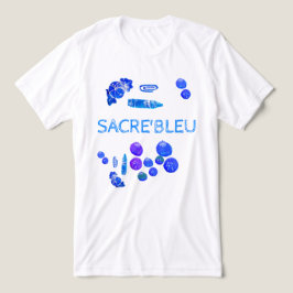 Camiseta Impressão de Arte em Coisas Azuis