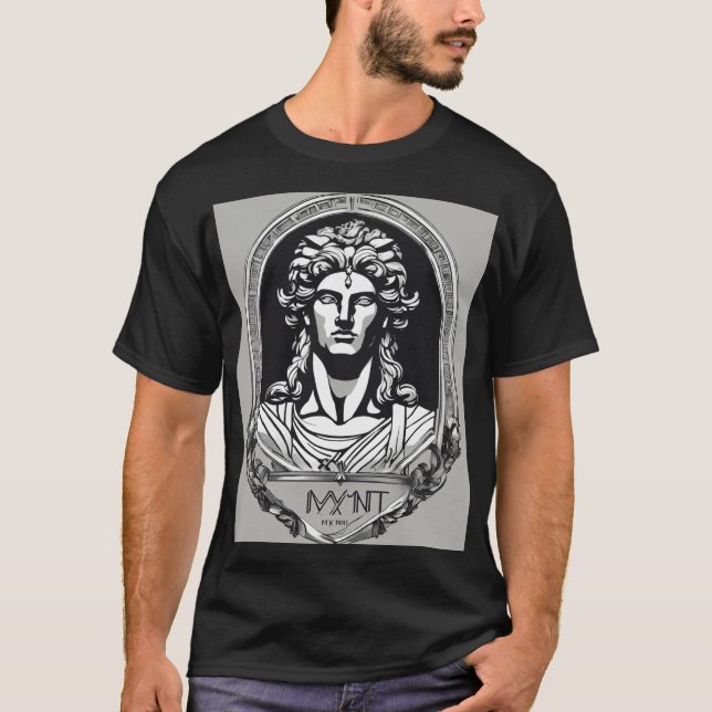 Camiseta Impressão de arte tradicional - Design Eterno, B (Frente)
