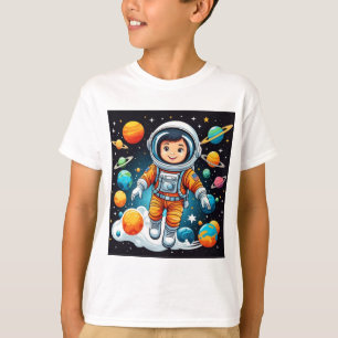 Camiseta Impressão de astronauta