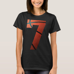 Camiseta Impressão de basquete Festa de aniversário número 