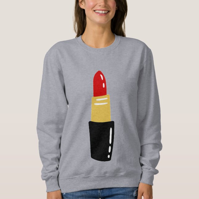 Camiseta impressão de batom vermelho (Frente)