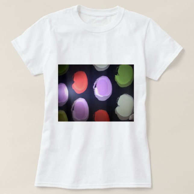 Camiseta Impressão de Bolinhas de de  de Padrão Moderno Col (Frente do Design)