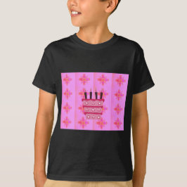 Camiseta Impressão de Bolo de Bolo Rosa