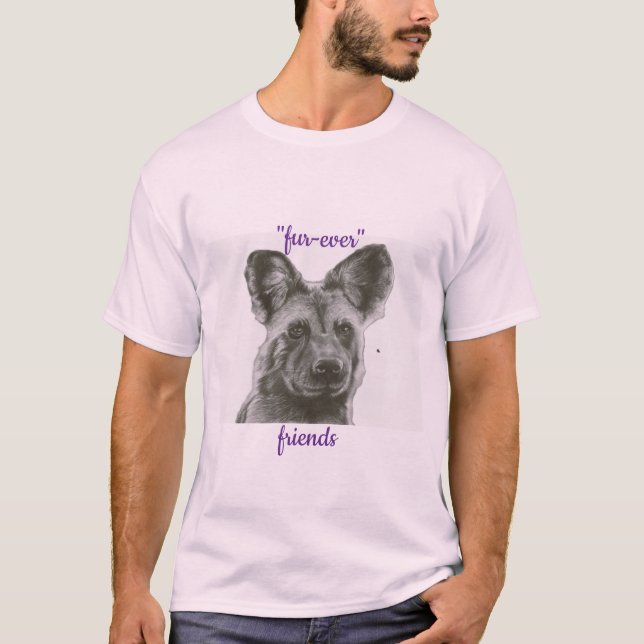 Camiseta impressão de cães (Frente)