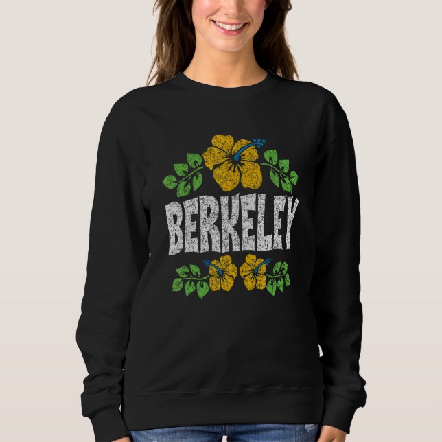 Camiseta Impressão de Cor Desgastada de Flores de Berkeley (Frente)