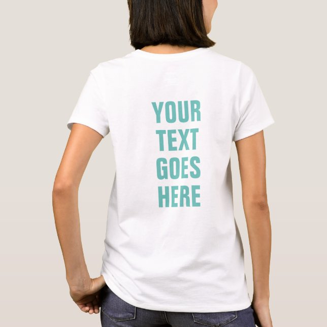 Camiseta Impressão de de Design de de traseiro - Adicionar  (Verso)