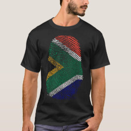 Camiseta Impressão de dedo - África do Sul