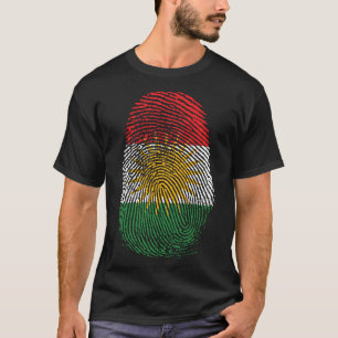 Camiseta Impressão de dedo - Curdistão