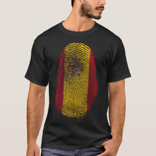 Camiseta Impressão de dedo - Espanha