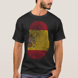 Camiseta Impressão de dedo - Espanha