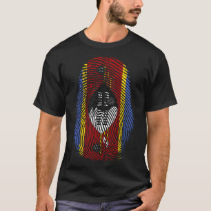 Camiseta Impressão de dedo - Eswatini Suazilândia