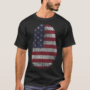 Camiseta Impressão de dedo - EUA