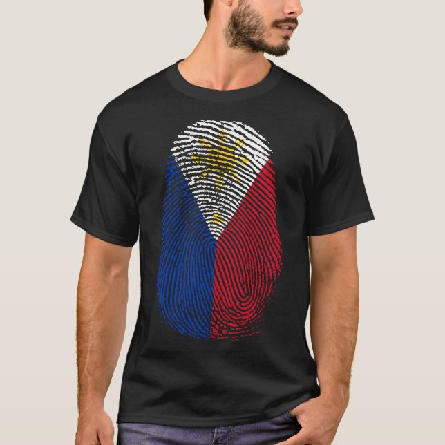 Camiseta Impressão de dedo - Filipinas (Frente)