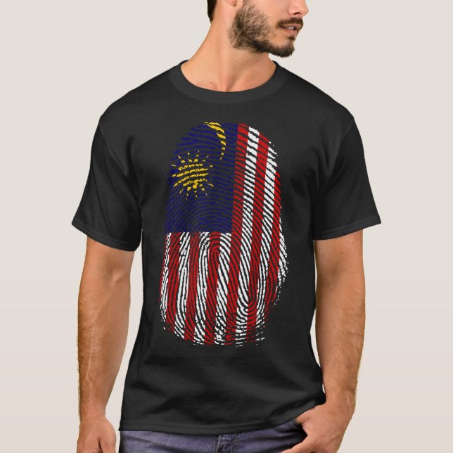 Camiseta Impressão de dedo - Malásia (Frente)