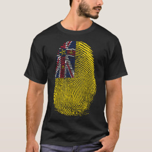 Camiseta Impressão de dedo - Niue