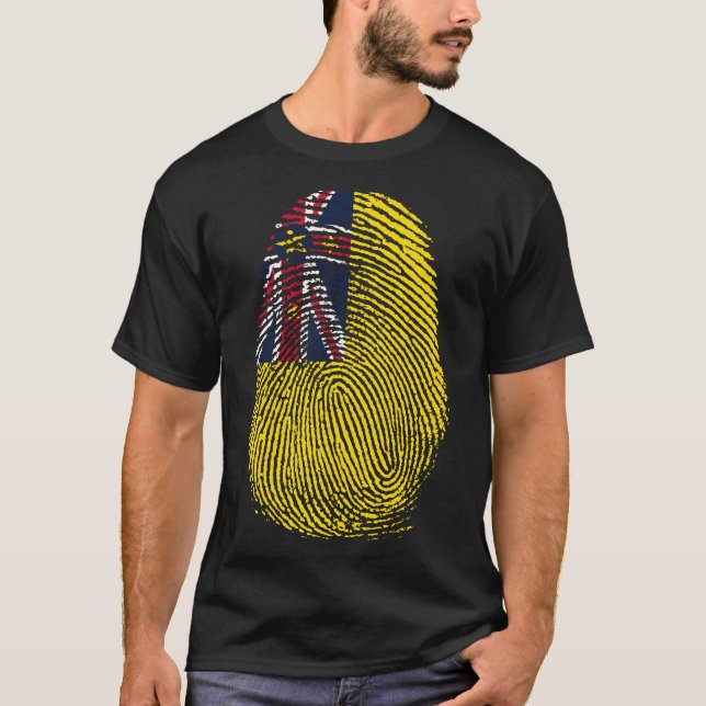 Camiseta Impressão de dedo - Niue (Frente)