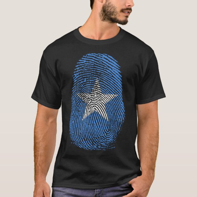 Camiseta Impressão de dedo - Somália (Frente)