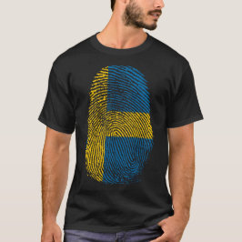 Camiseta Impressão de dedo - Suecia | Sverige
