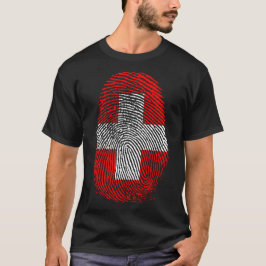 Camiseta Impressão de dedo - Suiça