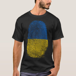 Camiseta Impressão de dedo - Ucrânia