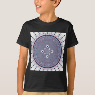 Camiseta Impressão de Design de arte radial