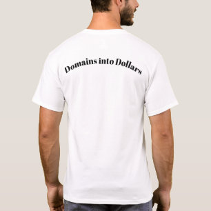 Camiseta impressão de domínios design