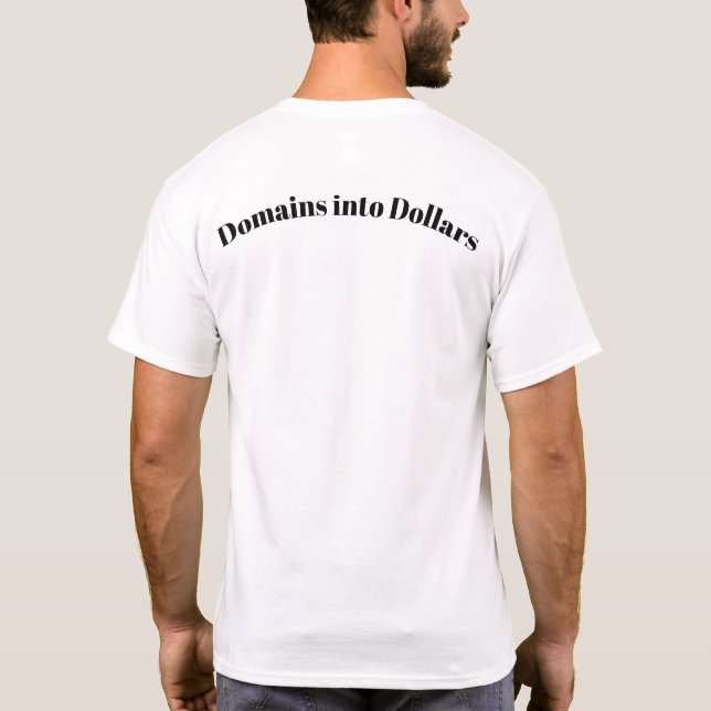 Camiseta impressão de domínios design (Verso)