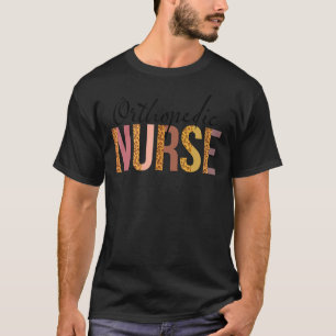 Camiseta Impressão de Enfermeira Ortopedica Leopard Para En