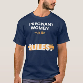 Camiseta Impressão de Engraçado Engraçado Anúncio de Gravid