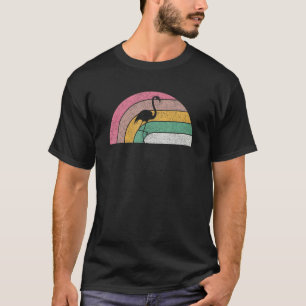 Camiseta Impressão de Flamingo Animal Fofo Vintage Retro 1