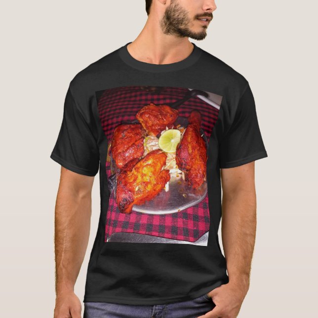 Camiseta Impressão de Frango Tandoori JN (Frente)