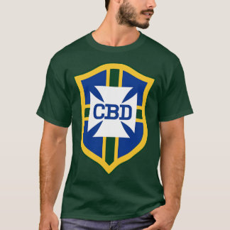 Camiseta Impressão de frente de Jersey da Pele Brasil 1970 