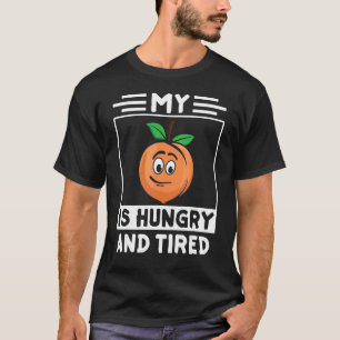 Camiseta Impressão de Fruta de de Pêssego Só Apricot Peach