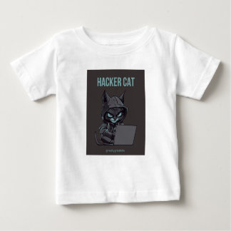 Camiseta impressão de gato hacker