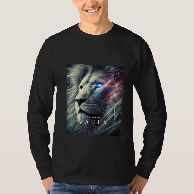 Camiseta Impressão de leão - impressão AI (Frente)