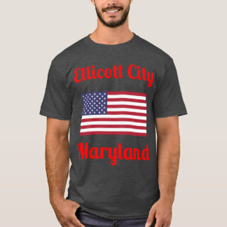 Camiseta Impressão de Na moda de Ellicott City Maryland