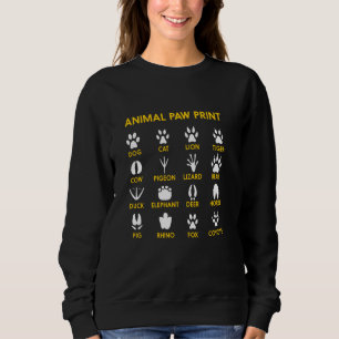 Camiseta Impressão De Pata Animal Para O Mundo Animal