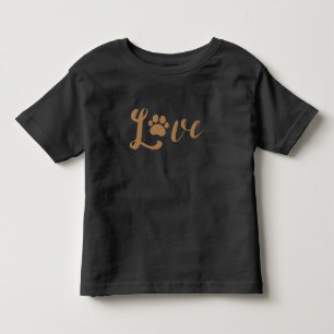 Camiseta Impressão de Pata de Amor - Presente de Pet Lover