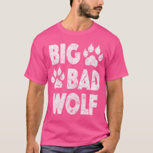 Camiseta Impressão de Paw do Lobo Mau
