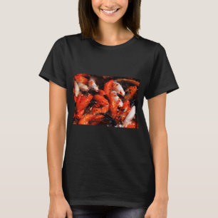 Camiseta Impressão de Peixe Koi