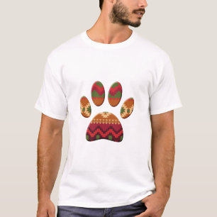 Camiseta Impressão de Pinturas Geométricas do Aztec Pattern