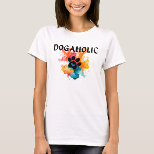 Camiseta "Impressão de Pista de Apresentação de Cores   Des
