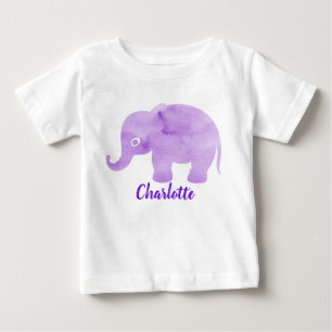 Camiseta Impressão de ponto de elefante em aquarela persona